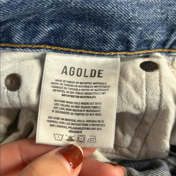 AGOLDE RILEY HIGH RISE STRAIGHT CROP
IN FREQUENCY SIZE 31 - Picture 5 of 6